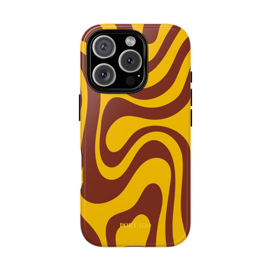 Abstract Wave - Yellow/Brown